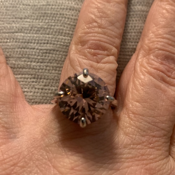 Bella Luce Pink and Sterling Silver Statement Ring EUC - Picture 6 of 6